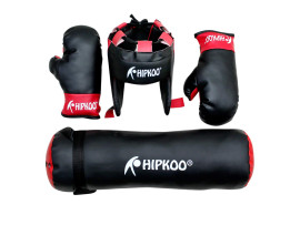 Hipkoo Sport Kid Boxing Kit for Small Girls/Boys Boxing Gloves (Small Boys, Black)